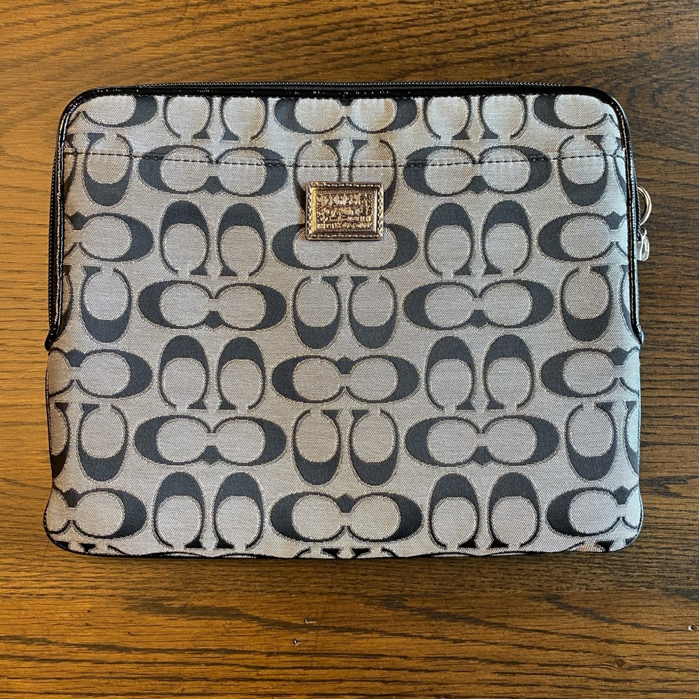 Coach zippered case